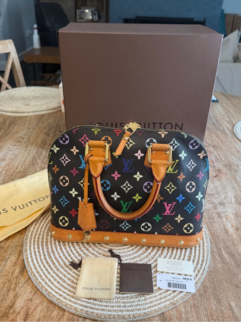 Louis Vuitton Monogram Multicolor Noir Alma PM